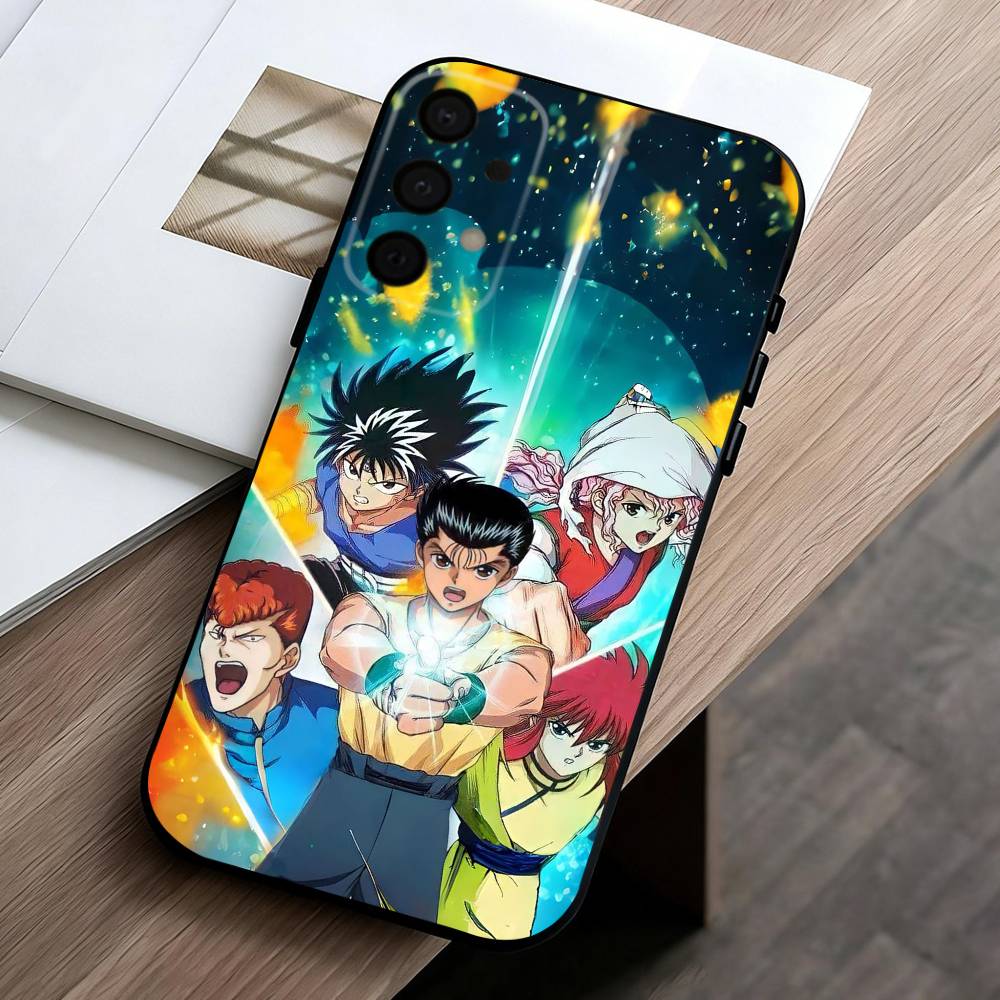 Anime Y-Yu Yu H-Hakusho-O Phone Case For Samsung Galaxy A73,A72,A71,A70,A53,A52,A51,Others Soft Black Shell
