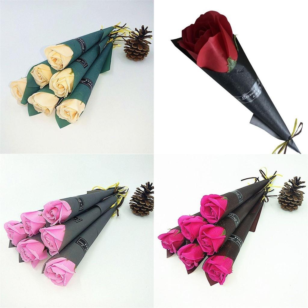 Exquisite Künstliche Rosen Seifenblume Ewiger Einzelstrauß Für Heim- Und Hochzeitsdeko