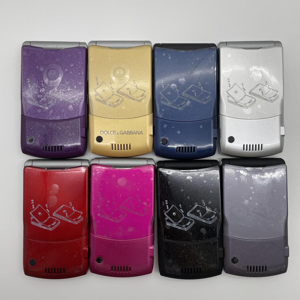 Refurbished Motorola Original Motorola Razr V3i Flip 1.3MP Mobile Phone With 1 SIM
