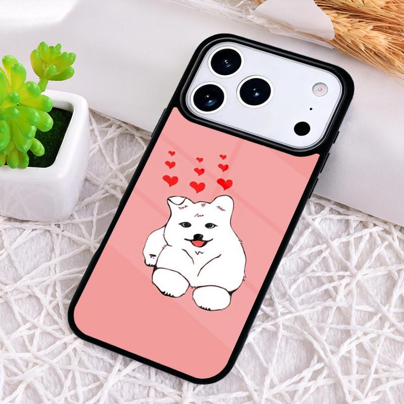 Samoyed Puppy Shockproof Phone Case for iPhone 17 Air 16e 15 11 12 14 13 Pro Max Cover Coque