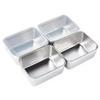 1 Pcs Food Grade Stainless Steel Refrigerator Storage Box Crisper Container Ingredients Box Food Freezing Sealed Fresh Boxes