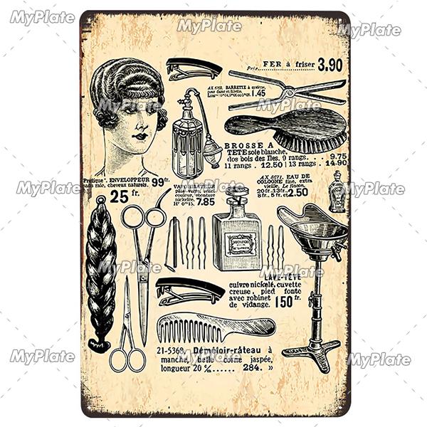 Barber Rules Metal Sign Tin Sign Vintage Decor Room Decoration Metal Plaque Man Cave Bar Sign Poster Home Decor