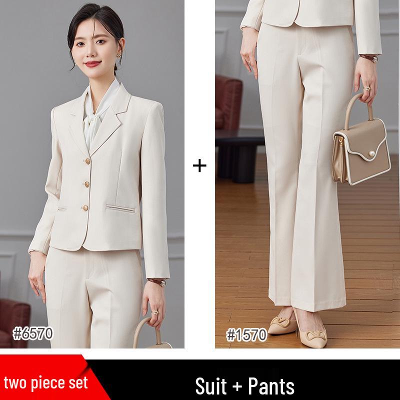Women's Autumn 2024 Professional Suit Set – Short Blazer Jacket for Formal Work