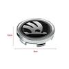 YCGG5 4pcs 60mm car hub center cover sticker wheel hub cover car decoration For Skoda Octavia MK2 MK3 2 3 A7 Fabia Karoq Kodiaq Superb
