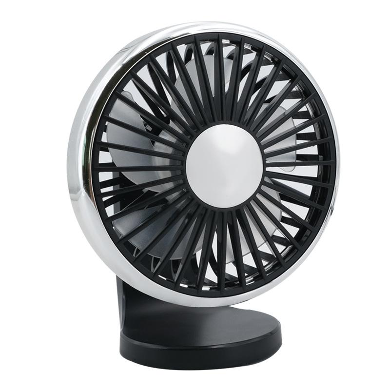 Creative Lighting Small Fan Air Outlet USB Plug-In Cooling Fan for Car 360 Rotatation 3 Speed Wind Car Airvent Fan Car Cooler