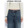 UR Women's Retro Washed Wide-Leg Jeans