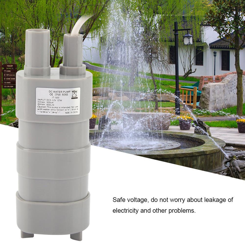 DC 12V Submersible Deep Well Small Water Pump With Female Plug 5.5 * 2.1