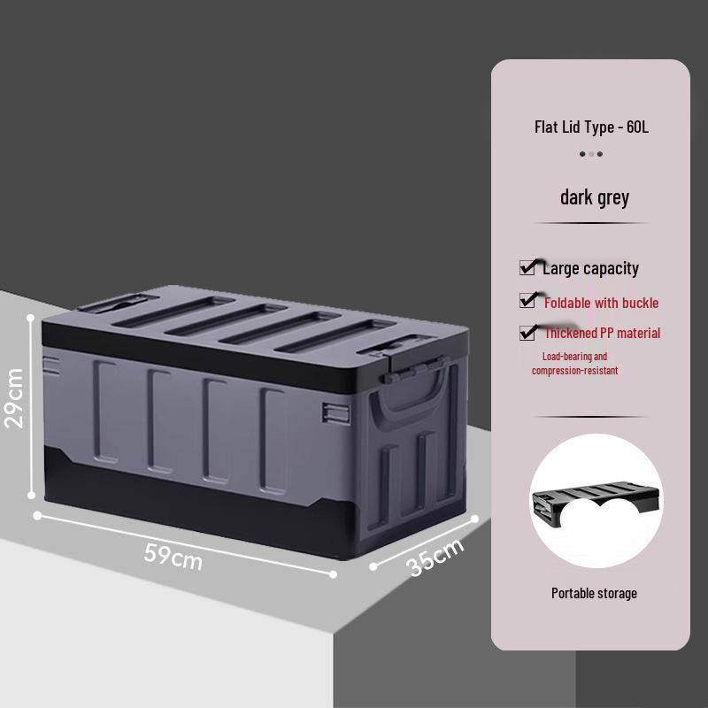 Folding Car Trunk Storage Box for Camping and Vehicle Interior Supplies