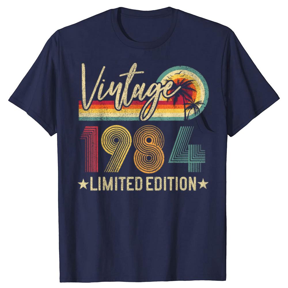 Limited Edition 1984 41th Birthday Gift Vintage 41 Years Old Tee Tops Round Neck Short-Sleeve Fashion Tshirt Casual T-shirts