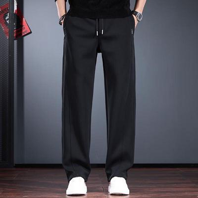 Jie Leinor Men's Loose Straight-Leg Casual Sport Pants