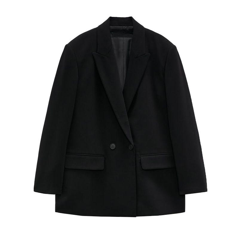 Za Fall and Winter New Arrival Fancy Fried Street Easiest for Match Slim Looking Casual Loose Double Breasted Suit Outwear 2753432