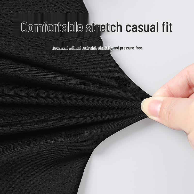 Herren Schnelltrocknende Doppellagige Drei-Punkt-Laufshorts mit Futter