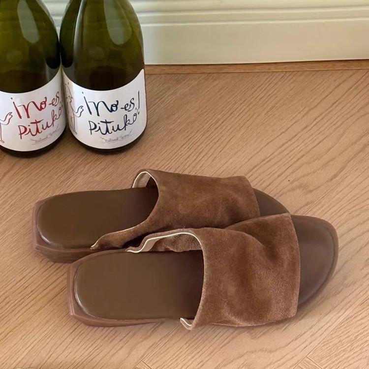 Fashion Shoes Summer Clogs Woman Female Slippers Slides Beach 2025 Flat Soft Casual Retro Leisure  Shoes Women Ladies' Slippers Pantofle