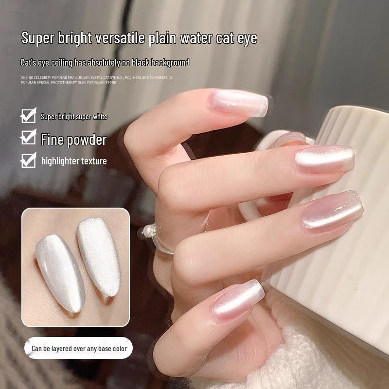 

Enniess Pure Water Clear Glass Porcelain Cat Eye Nail Polish Gel 2025