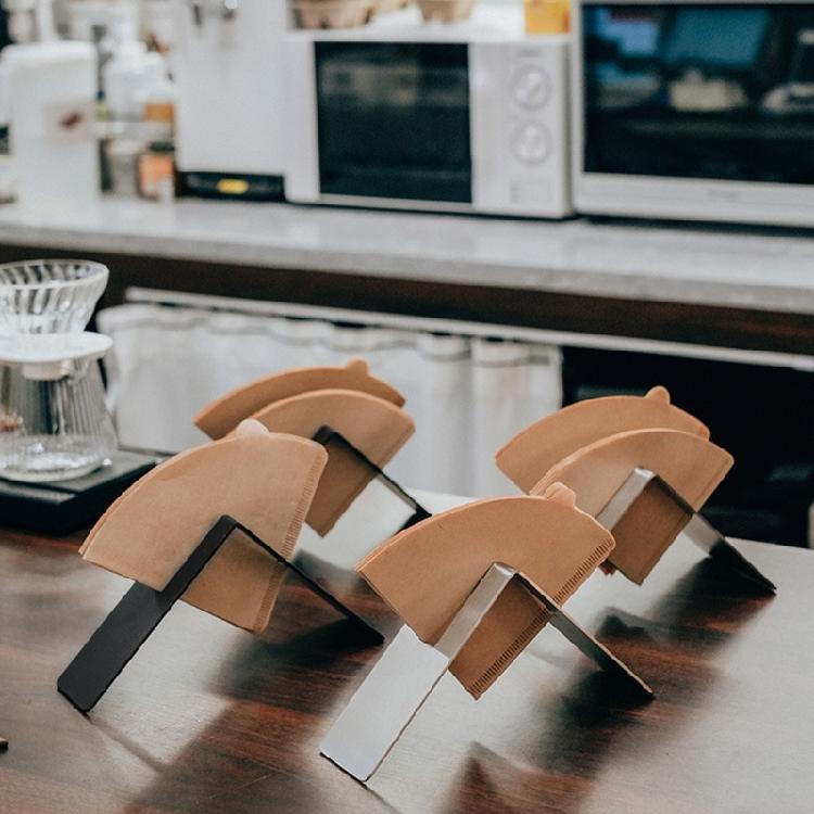 Practical Coffee Filter Organizers Practical Stainless Steel Coffee Filter Shelf for Baristas Coffee Paper Holder