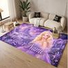 Custom Name Crystal Velvet Rug,Lady Gaga Comfortable Anti Slip Floor Mat For Room Decoration