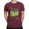 Cremes Band T-Shirt Herren Baumwolle Lustige T-Shirts Rundhals Cremefarbene T-Shirts Kurzarm Kleidung Geschenkidee