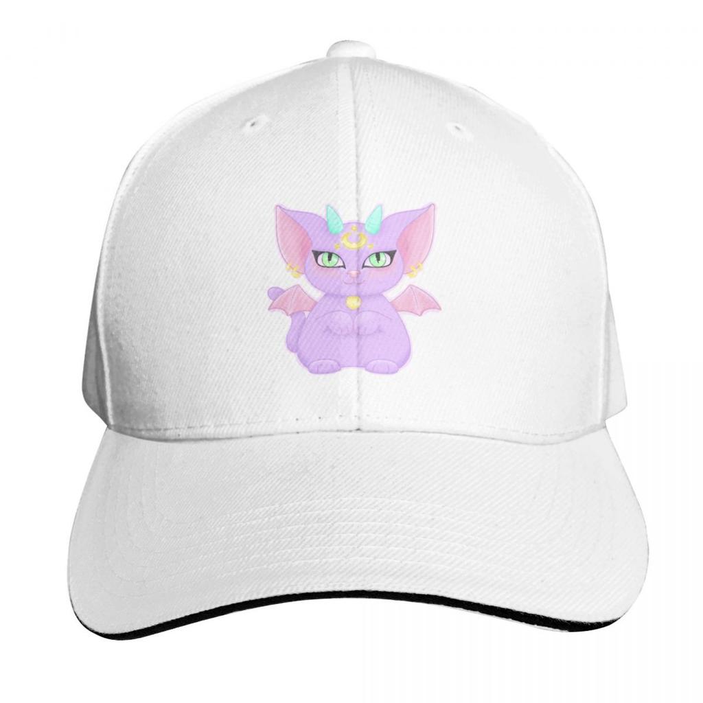 Kawaii Pastel Demon Luna Cat Baseball Cap Big Size Hat Golf tactical cap Cosplay Unisex Luxury Brand Womens