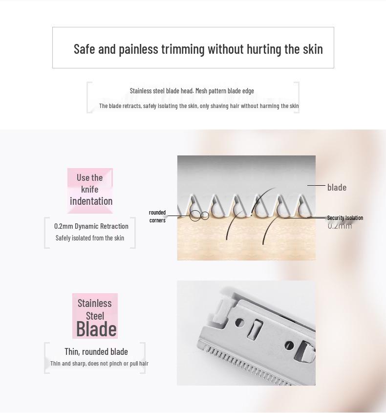 Electric Eyebrow Trimmer - Beginner-Friendly, Anti-Scratch Shaver for Hair Removal and Shaping
