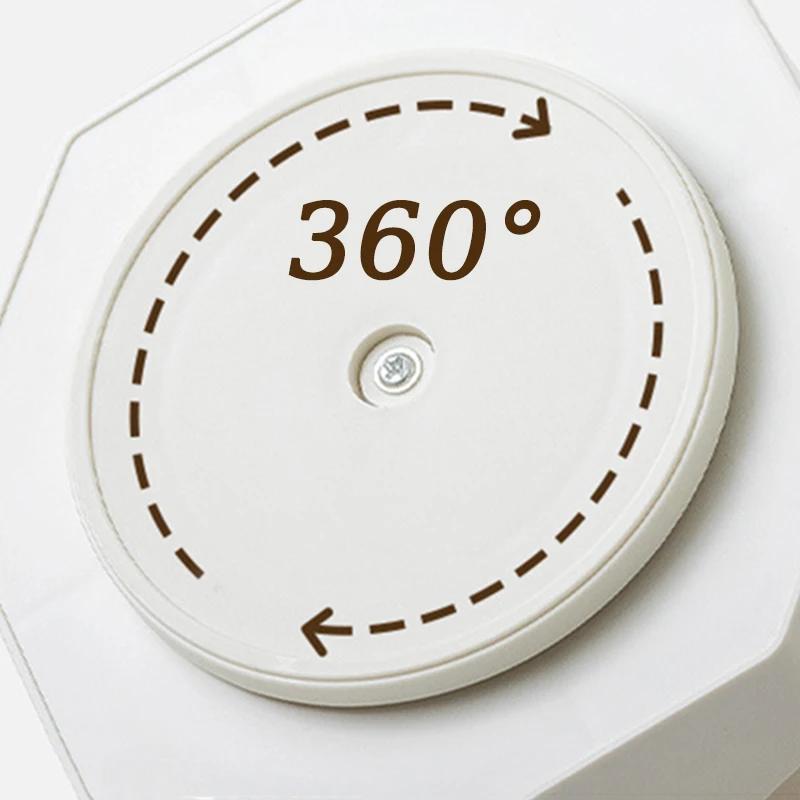 Desktop Stationery Organizer 9 Slots Stationery Storage Box 360 Degree Rotating Cute Pencil Cup Pot for Home Office School