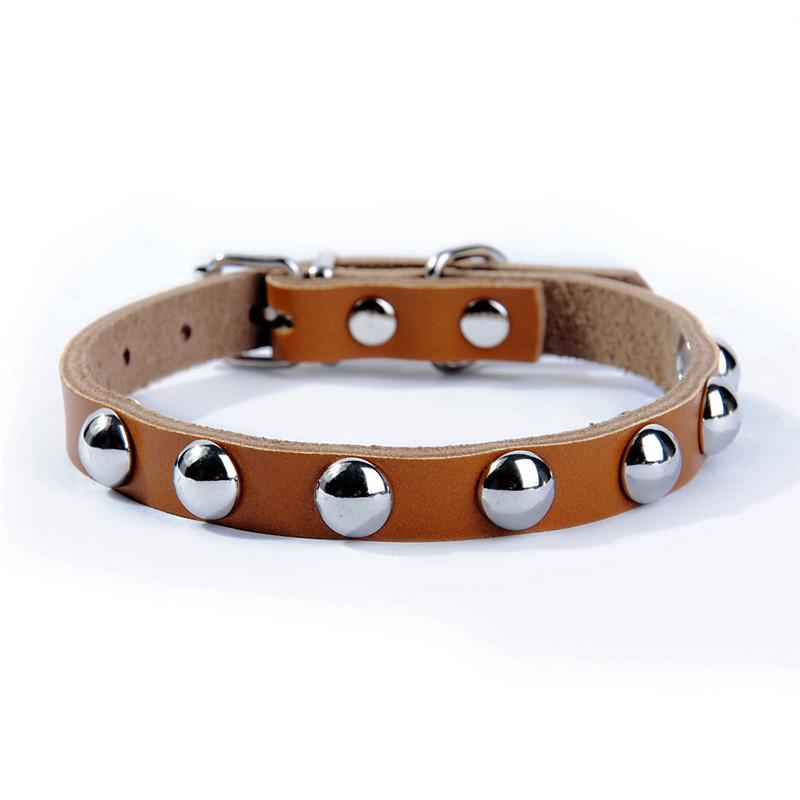 Pet Dog Collar Leather Punk Rivet Puppy Dog Cat Collar for Small Dog Necklace Pets Product Collar