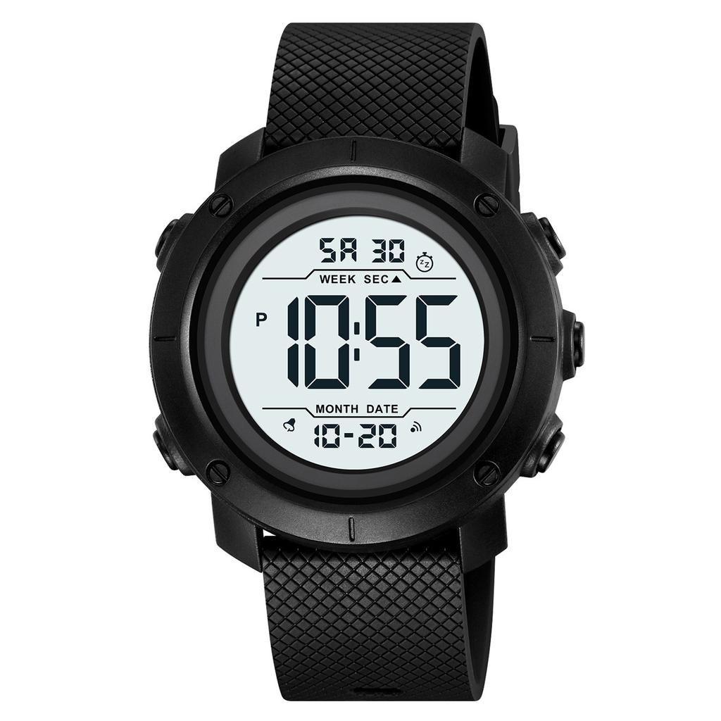 Sports waterproof electronic watch Student party electronic watch Couple multi-function dual-time watch