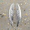 Metal Feather Bookmarks,2Pcs Vintage Hollow Feather Shaped Book Markers,Elegant Reading Gift for Book Lovers,Students,Teachers