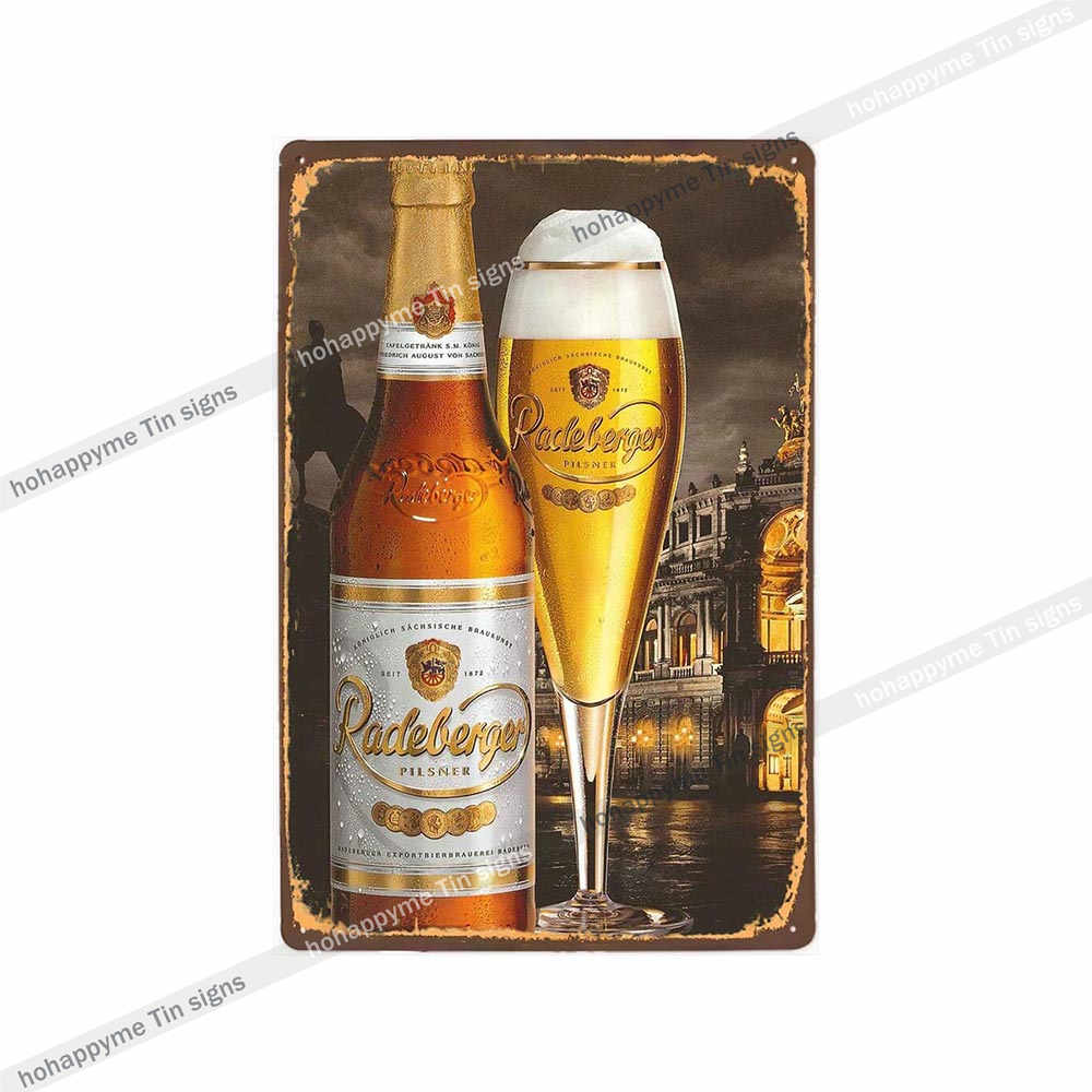 Beer Metal Poster Signs Alcohol Vintage Decoration Plates For Wall Bar Pub Club  Kitchen Bedroom Retro Plaque Home Decor 20x30cm
