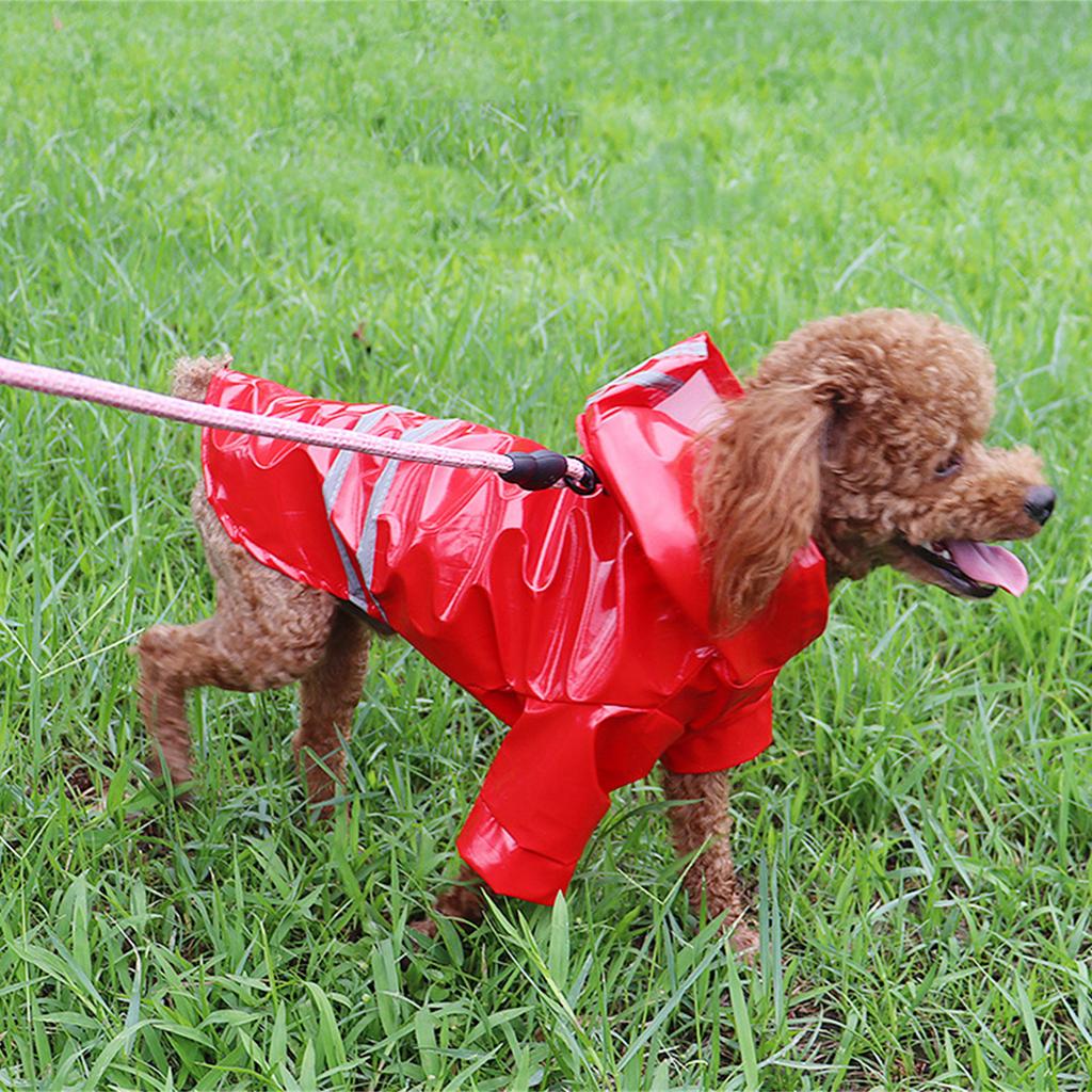 Reflective Pet Dog Raincoats Suitable for Large Medium and Small Dog Clothes Windproof and Rainproof Puppy Rainwear