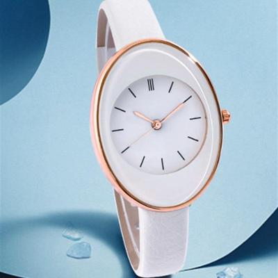 Damenuhr, Persönlichkeit, einfacher Gürtel, Quarz-Armbanduhr