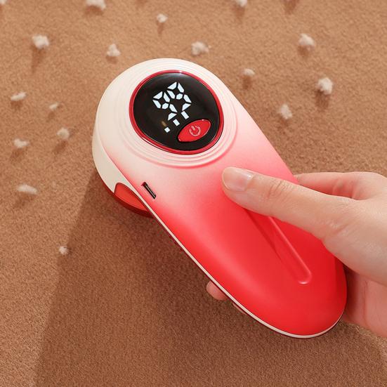 Fabric Shaver Lint Remover Rechargeable 6-Blade Clothes Shaver LED Display