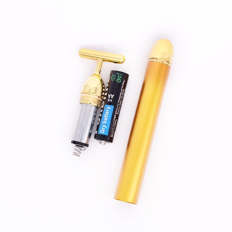 Masaj de slăbit facial cu placare cu aur de 24K, terapie prin vibrații și încălzire pentru liftingul feței și reducerea ridurilor