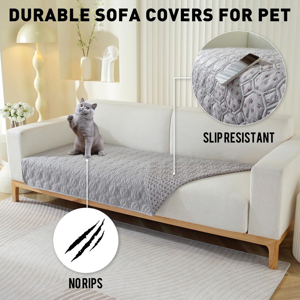 Waterproof Pet-Friendly Sofa Bed Cover Dog Cat Scratch Resistant Non-Slip Couch Mattress Slipcover Protector Pad Washable