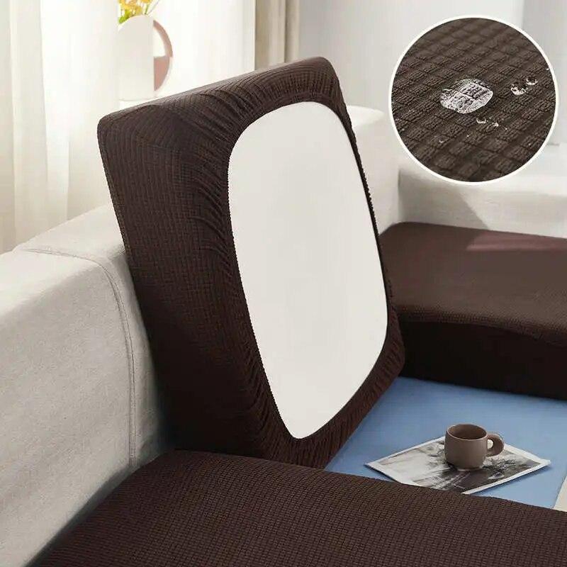 Wodoodporny Pokrowiec na Poduszkę Siedziska Sofy 1/2/3/4-osobowy Żakardowy Elastyczny Ochraniacz Mebli Pokrowce na Sofę w Kształcie L