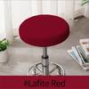 4Pcs Bar Stool Cover Polar Fleece Round Chair Cover Solid Seat Cushion Protector Washable Bar Stool Removable Stool Slipcover