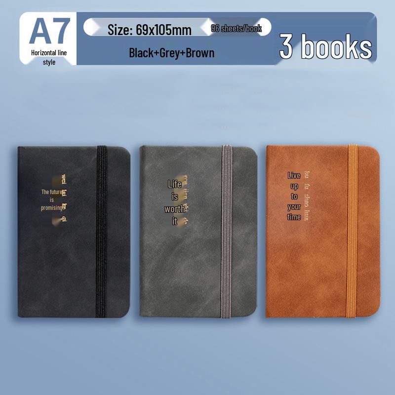 A7 Mini Pocket-Sized Notebook: Portable, Simple, and Perfect for Students