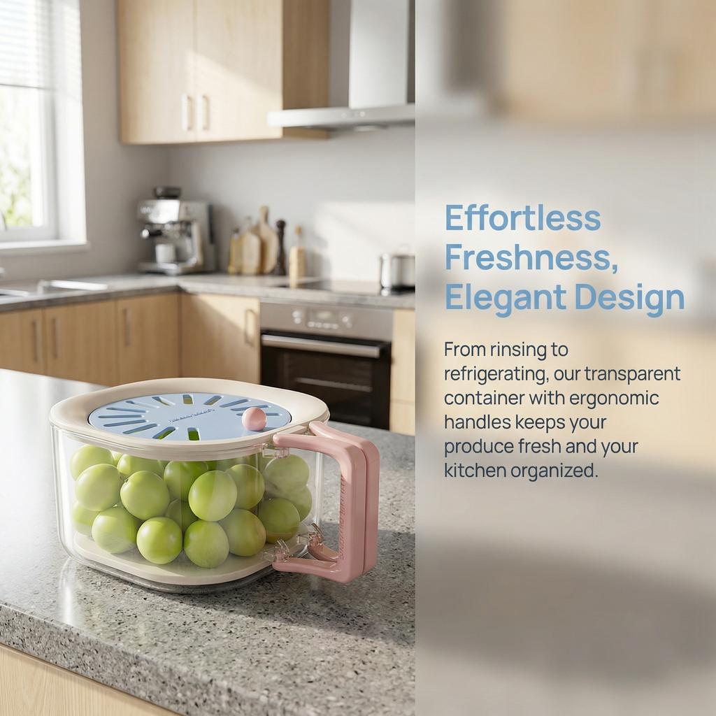 Foldable Fruit Basket with Lid Thickened Drain Basket 2 in 1 Collapsible Vegetable Strainer for Home Kitchen