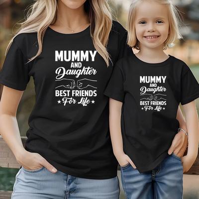 Maglietta Coordinata Mamma e Figlia Stampa Mamma e Bambino Regalo Festa della Mamma Maglietta Top