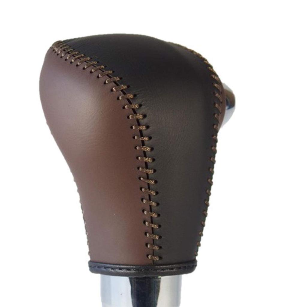 Tricolore Exchange DIY Shift Knob Leather Wrap Kit for Solio Bandit HV Spacia Custom HV Spacia Gear HV and XBEE HV Burnt Brown Leather and x Black