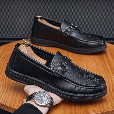 High Quality Men's New Spring and Autumn Trend British Versatile Casual Leather Shoes Non Slip Men's Business Luxury Work Shoes