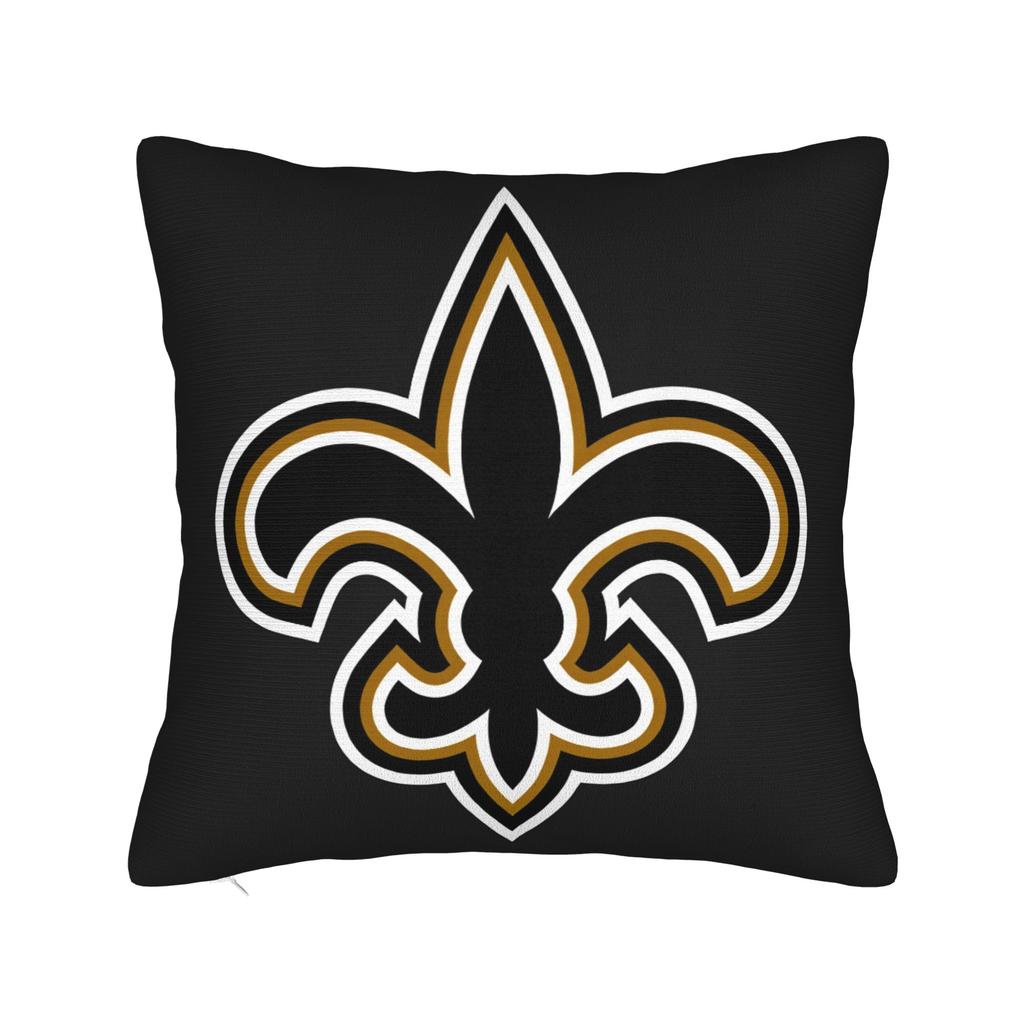 New Football Saints Fans Pillow Case Square Pillow Cover Retro Trendy Pillowcases For Living Room Chair