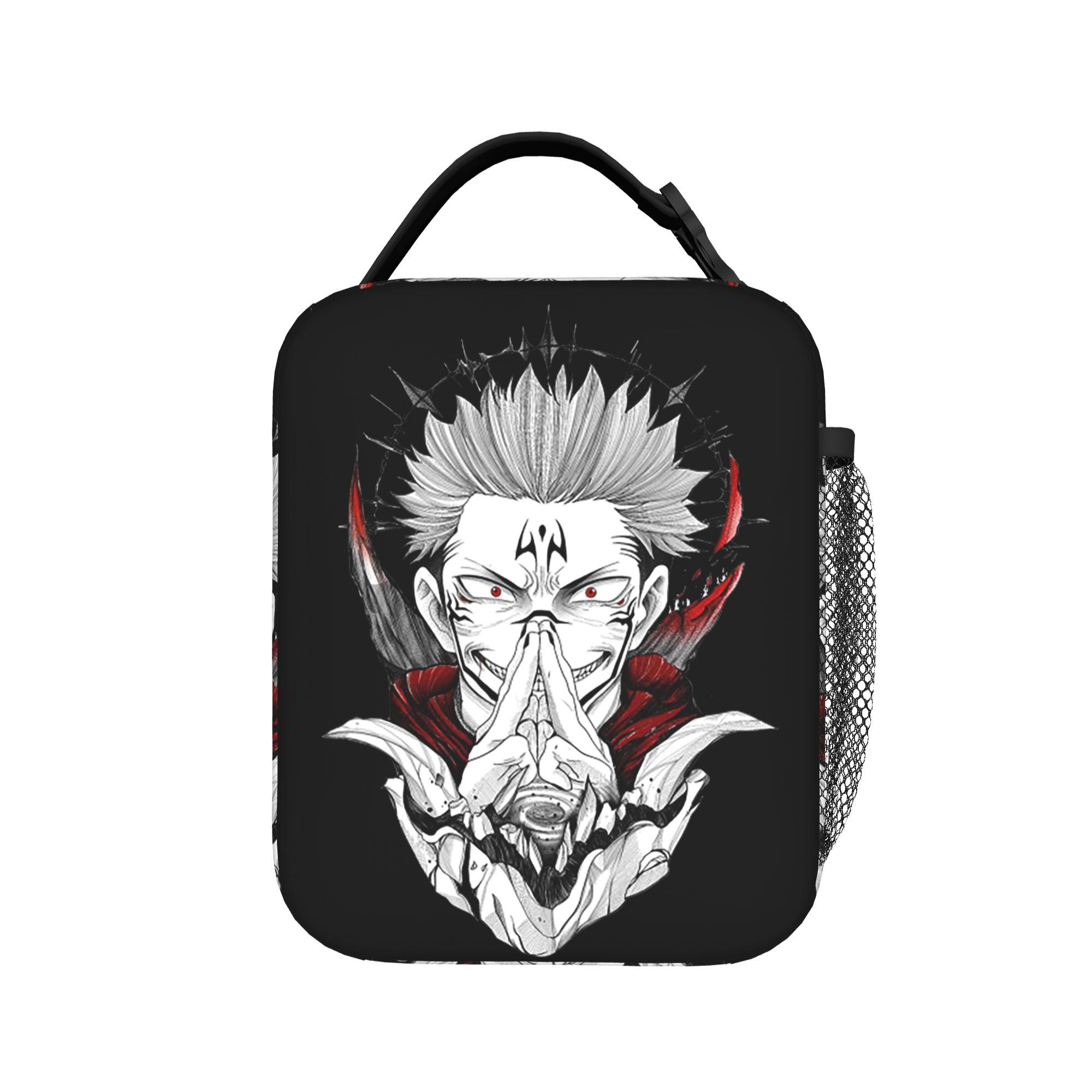 Gojo Anime Manga Sac à Lunch Isotherme Sac Glacière Réutilisable, Contenant à Lunch Anime Jujutsu Kaisen Sac Fourre-tout Portable Boîte à Lunch One Size