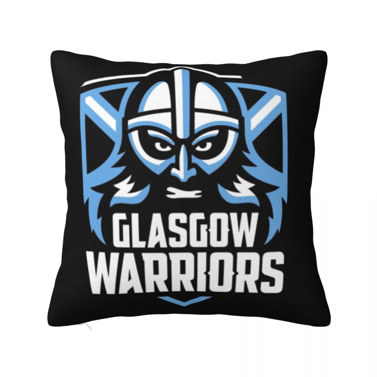 Glasgow Warriors Icon Square Pillowcase Pillow Cover Polyester Cushion Zip Decorative Comfort Throw Pillow for Home Living Room 30x30 cm 12x12 in
