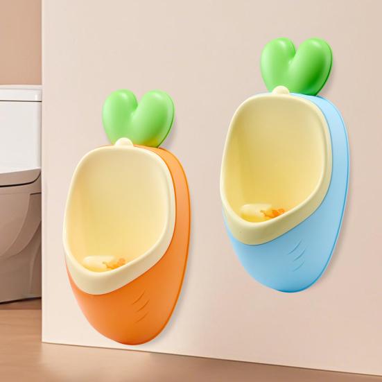 Boy Urinal Potty Detachable Design Carrot Shape Interactive Learning Toddler Training