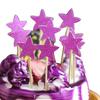 10Pcs Glitter Star Cupcake Cake Topper Party Supplies Birthday Wedding Decor