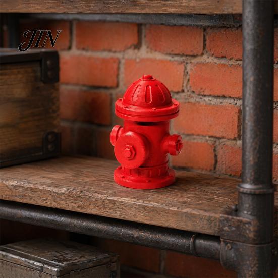 Novelty Desk Gadget 3D Printed Mini Fire-Hydrant Fidget Toy, Clickable Crisp Sound Stress Relief Toy Compact Anxiety Decoration for Office Home, Funny
