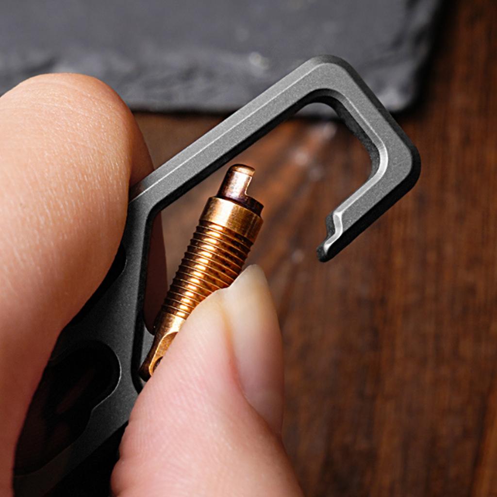 Titaniums Alloy Keychain, Multifunctional Buckle Keychain Multipurpose Carabiner Key Clip Key Holder for Camping Hiking