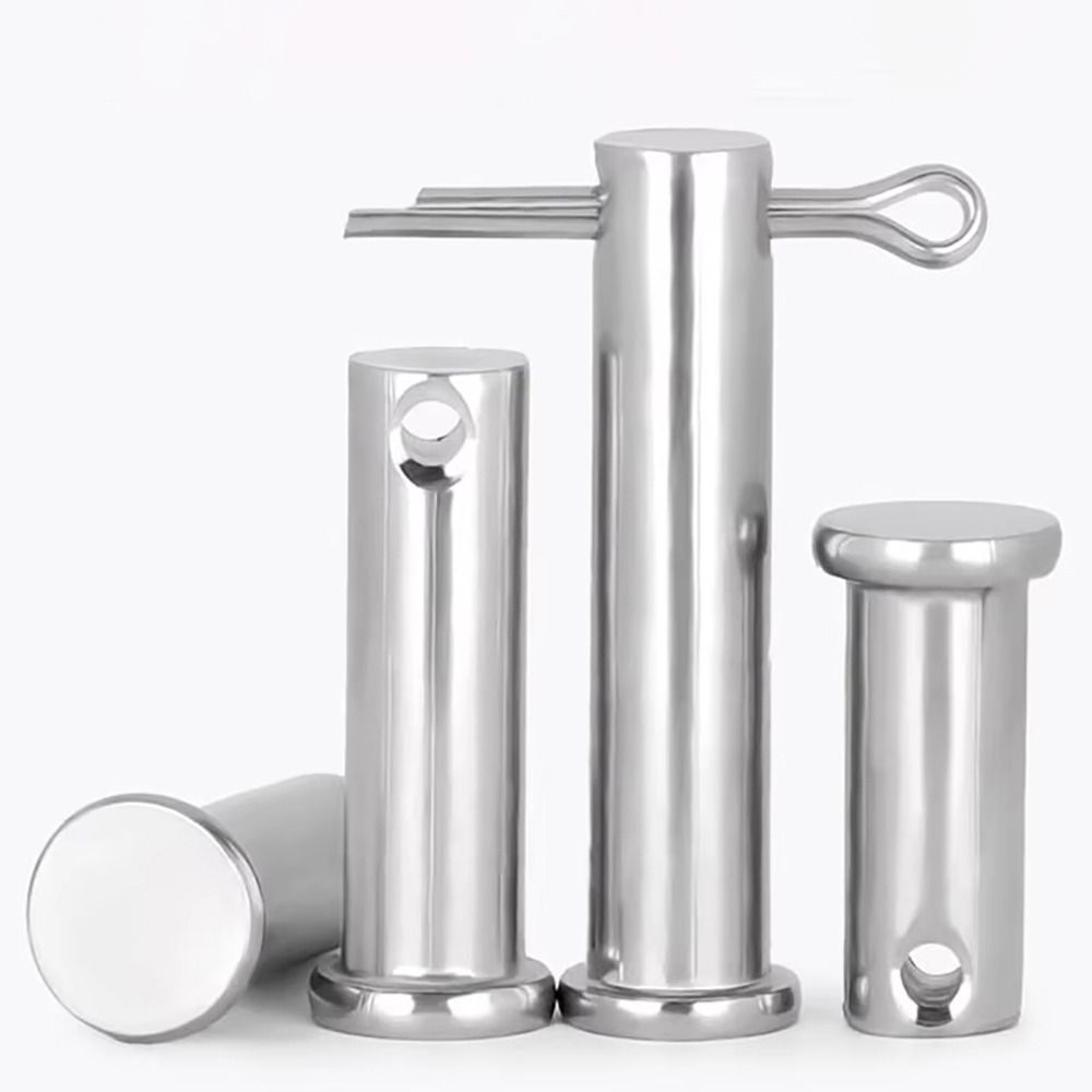 1Set Cylindrical Positioning Pin Flat Head Plug Pin Set Durable Pin Shaft Cotter