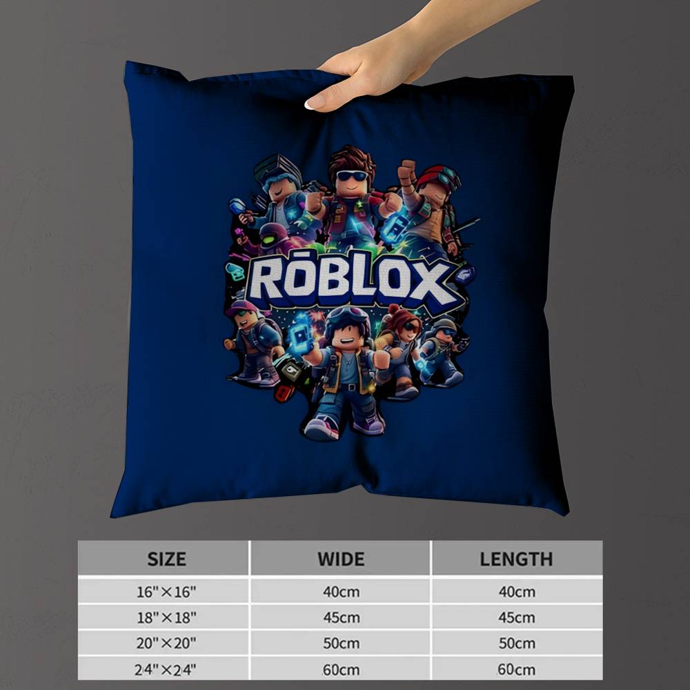 Sandbox Game R-RobloxS Cushion Cover Car Throw Pillow Case For Sofa Car Christmas Gift 40x40cm 45x45cm