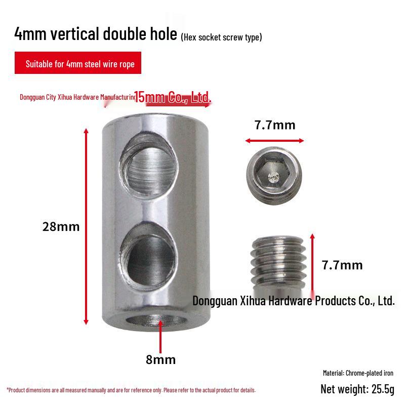 Steel Wire Rope Vertical Locking Device with 304 Stainless Steel Buckle and Self-Locking Snap for Lifting and Hanging Lamps